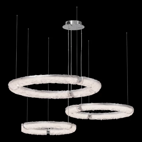 Подвесная люстра светодиодная Fluorite Rudeza Chrome FL1179-30P