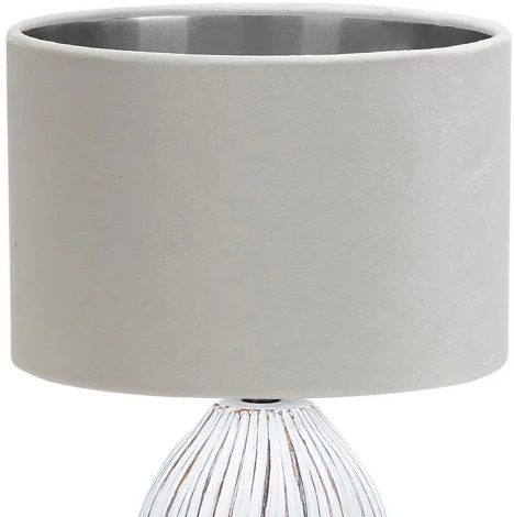 Настольная лампа Escada Amphora 10172/L White 1x40Вт, Е27, керамика/металл/ткань, белый/золото