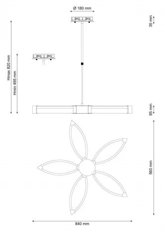Потолочная люстра Lucia Tucci Modena 172.5 LED (220V)