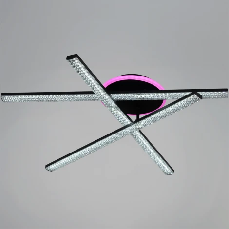 Потолочная люстра светодиодная на штанге с пультом с регулировкой цветовой температуры, яркости и ночным режимом Reluce 83177-0.3-03C