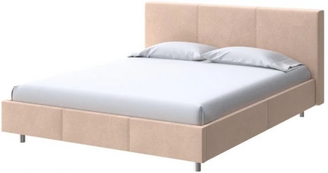 PROxSON Кровать Novo (Ткань: Велюр Casa Бежевый) 90x200