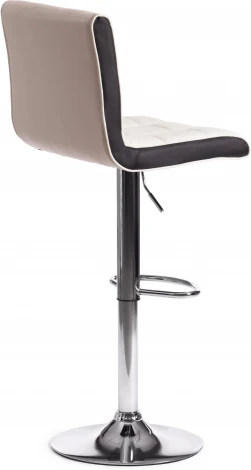 Стул барный BARBER (mod. KY711D) / 1 шт. в упаковке (Металл,Экокожа /Белый,Черный,Хром)
