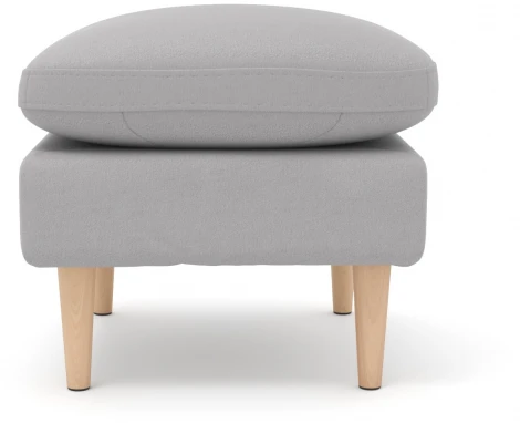 Пуф Arsko Корс светло-серый велюр