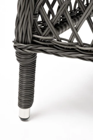 "Сицилия" плетеный стул из искусственного ротанга, цвет графит 4SIS арт.УТ-00006466