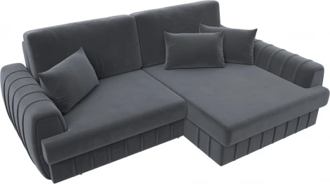 Диван угловой Лига-057 НПБ угол правый Лига Диванов (Велюр) арт.129271