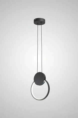 Подвесной светильник светодиодный AM Group AM463 BK (на проводе, кольцо)