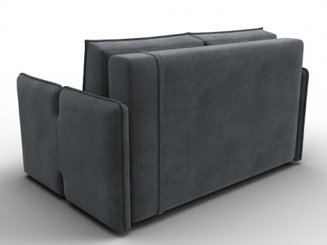 Диван прямой Лига-117 (ЛДСП,Брус,Фанера,Велюр/Светло-серый) Лига Диванов 137019