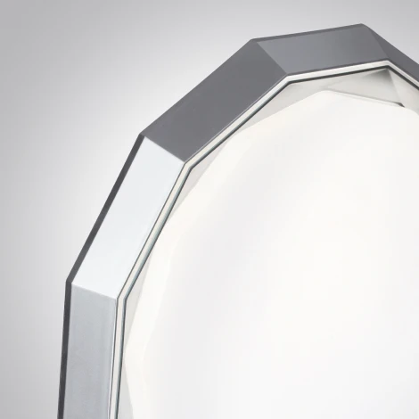 Настенно-потолочный светильник Sonex Vaxin 7671/DL пластик/белый/хром LED 48Вт 3000-6000К пульт ДУ (регулировка яркости, 220V, круглые, IP43)