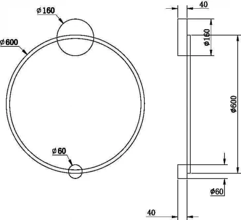 Настенный светильник Maytoni Halo MOD005WL-L35BSK (LED, 220V, кольцо)
