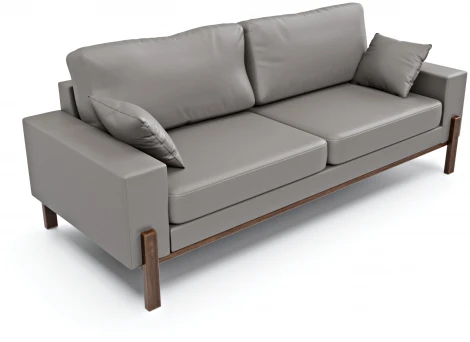 Диван Arsko прямой Хангель экокожа серая