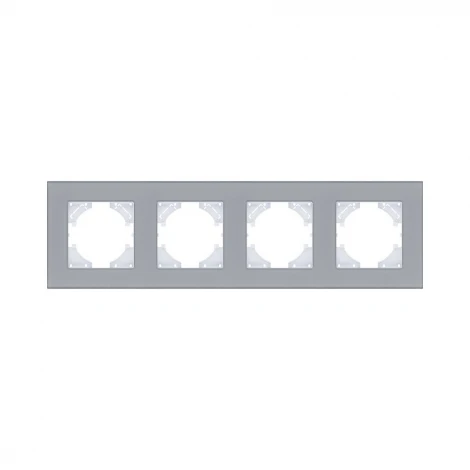 Рамка 4-постовая стекло серый Kollinger Reflex MG RM4GY