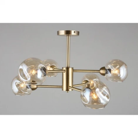 Потолочная люстра на штанге Omnilux 933 OML-93307-06 (220V, шарики)