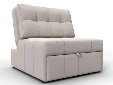 Кресло-кровать Лига-107 (80) (ЛДСП,Брус,Фанера,Замша/Бежевый) Лига Диванов 134949