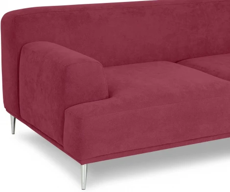 Диван Portofino 2-х местный ОГОГО (арт.604116), (Рогожка/Бордовый)