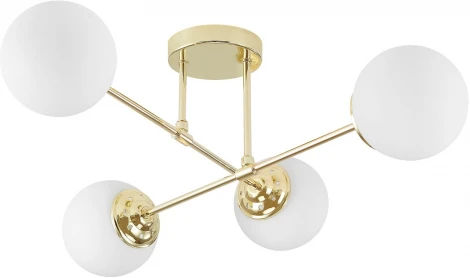 Потолочная люстра на штанге Lampit Fino TC 2003-4 GD (шарики)
