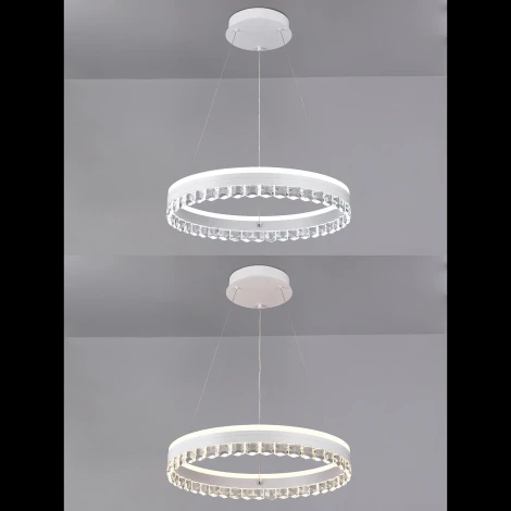 Подвесной светильник светодиодный Natali Kovaltseva Sad Queen INNOVATION STYLE 83129 PETEROLJA с пультом ДУ, моб. приложением 120W, белый, LED