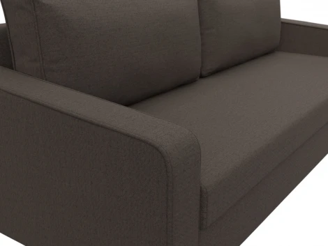 Диван прямой Лига-009 (Коричневый/Рогожка) Лига Диванов арт.124152