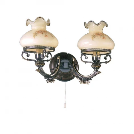 Бра Reccagni Angelo 2812 A 2812/2 (220V, выключатель, цветы)