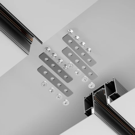 Комплект соединителей прямых для шинопровода натяжного потолка Exility Gravity, 2шт (магнитный) Maytoni Technical TRA034C-SC-42S