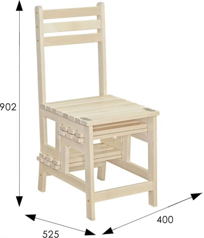 Стул-стремянка Массив лак от фабрики Mebelik
