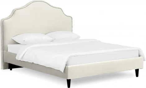 Кровать Queen II Victoria L 1600 ОГОГО (арт.652881), (Ткань/Бежевый)