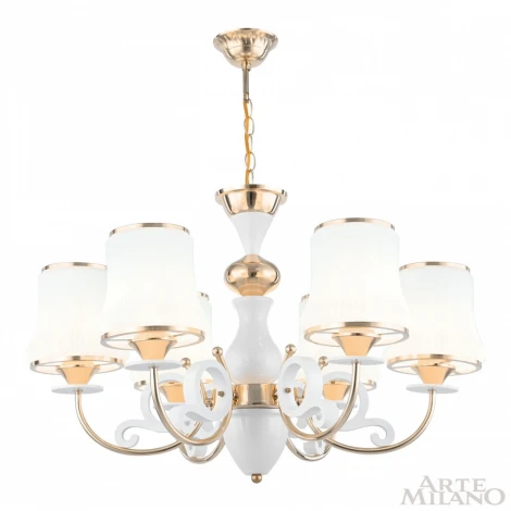 Подвесная люстра Arte Milano Florentia-1097 301097/6 Wh/Gd (220V, на цепи)