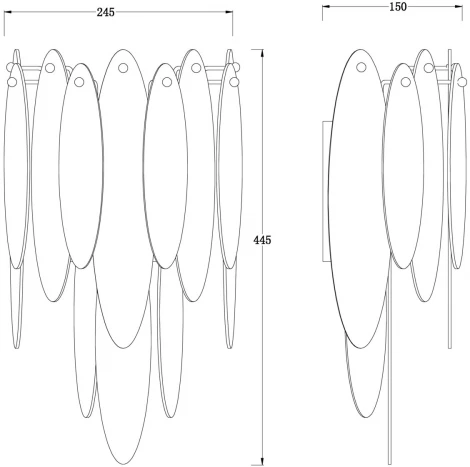 Бра Lucrecia FR5217WL-02FG Freya (220V, подвески)