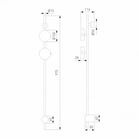 Cсветильник настенный светодиодный Elektrostandard Illume 40154/LED (a070995) (220V)