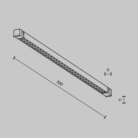 Трековый светильник низковольтный светодиодный 48V 6W 3000K Maytoni Technical Points TR241-2-6W3K-B