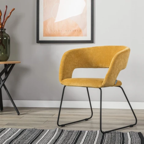 Стул R-Home Hugs желтый/Линк