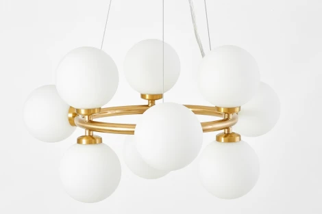 Подвесной светильник Lumina Deco Marsiada LDP 6033-9 MD (220V, на тросе, шарики, молекулы)