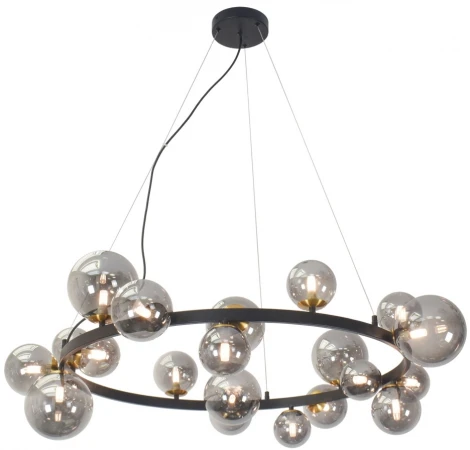 Люстра подвесная LSP-8750 (220V, на тросе, шарики, молекулы, IP21)