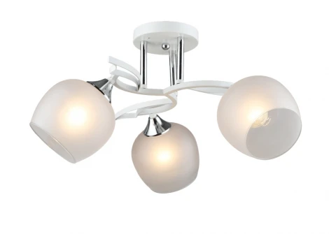 Потолочная люстра на штанге Мелодия Света SL1N SL3395-3 WT+CR 000066059