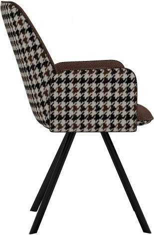 Стул DikLine 293 поворотный SB3/A2 шоколад, ножки черные арт.00-00076728