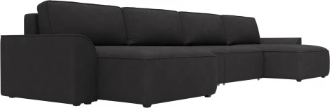 Диван п-образный Лига-048 НПБ лонг Лига Диванов (Замша) арт.128361