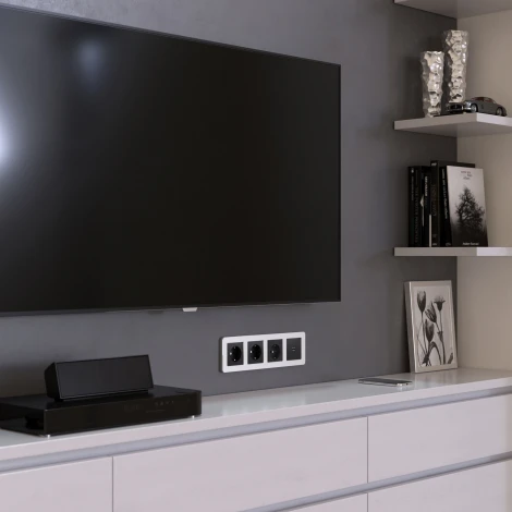 Рамка на 4 поста Platinum (алюминий) Werkel W0042606 (a059218)