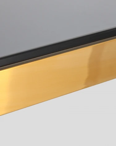 Журнальный столик Stool Group 55*55 ГЭТСБИ золото стекло smoke УТ000001971