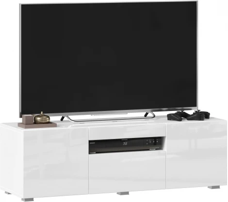 Тумба ТВ Бруклин, 1200 белый глянец, Любимый дом