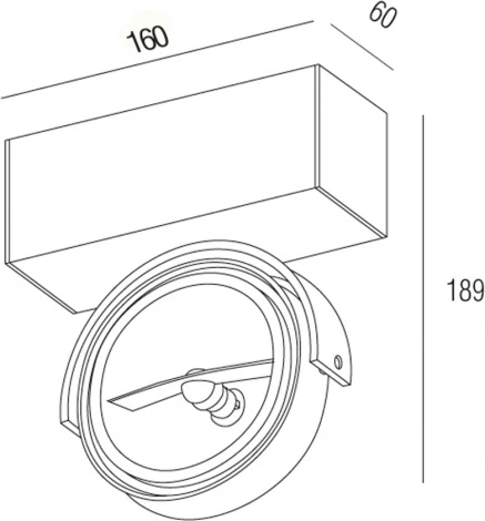 Спот Donolux G53 DL18407/11WW-White (220V)