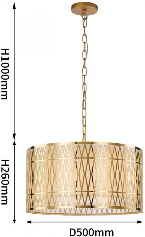 Подвесная люстра Favourite Dolium 4133-5P (220V, на цепи, круглые)