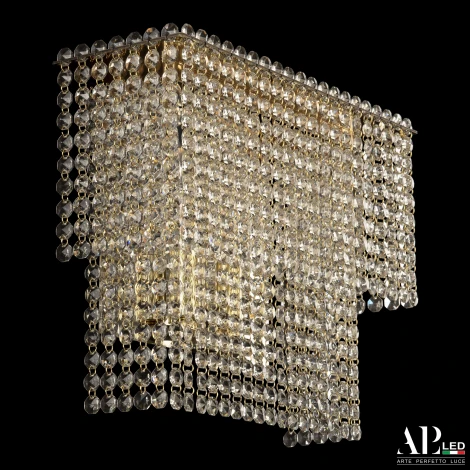 Бра хрустальное APL LED Sicilia SH500.B3.35-27.A.Gd.E14 (220V)