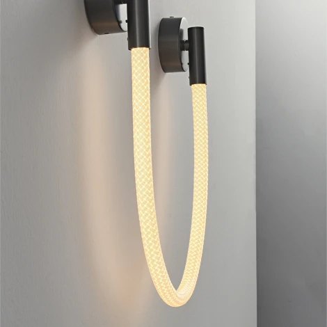 Настенный светильник с гибким неоном Lightera Tura LE103W-93BA STEEL (LED, 220V)