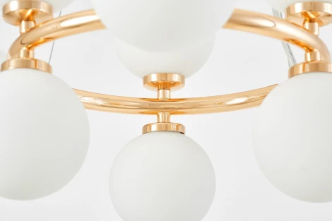 Подвесной светильник Lumina Deco Marsiada LDP 6033-9 FGD (220V, на тросе, шарики, молекулы)