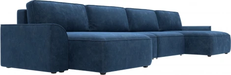 Диван п-образный Лига-048 НПБ лонг Лига Диванов (Велюр) арт.128347