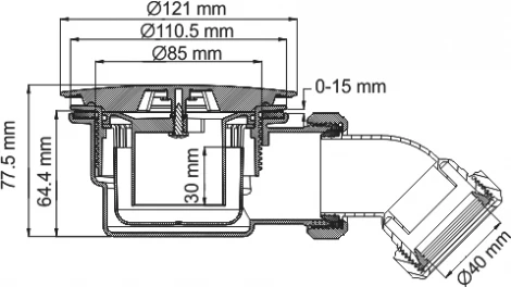 Сифон для поддона Wasserkraft Berkel 48T