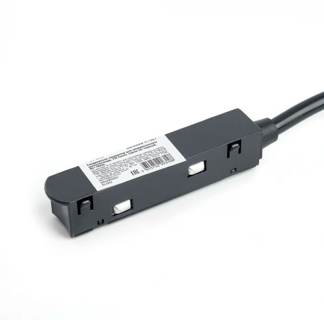 Токовод-коннектор для низковольтного шинопровода, черный Feron LD3001 41969