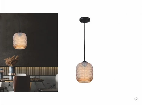 Подвесной светильник iLamp Rich 8105P BK-AM (220V, на тросе)