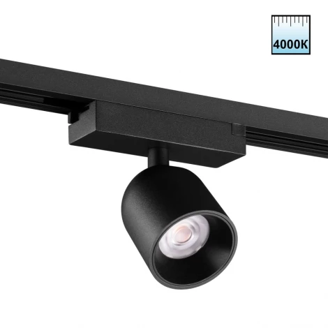 Трековый светильник однофазный светодиодный Novotech Solette 359808 черный трехжильный IP20 LED 10W 220V 4000К