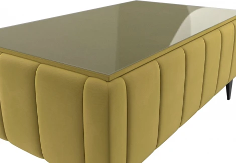 Стол Лига-045 (Желтый/Микровельвет) Лига Диванов арт.122342