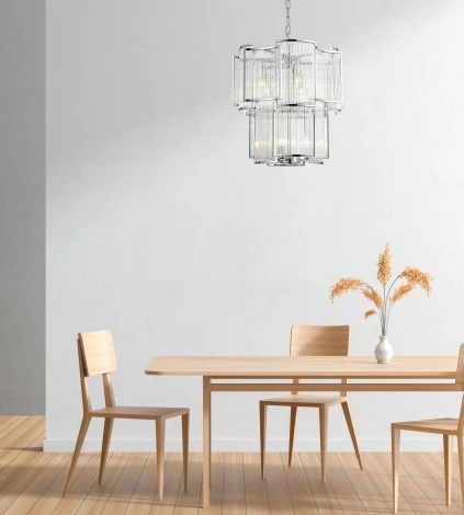 Подвесная люстра Simple Story 1045 1045-8PL (220V, на цепи, круглые)